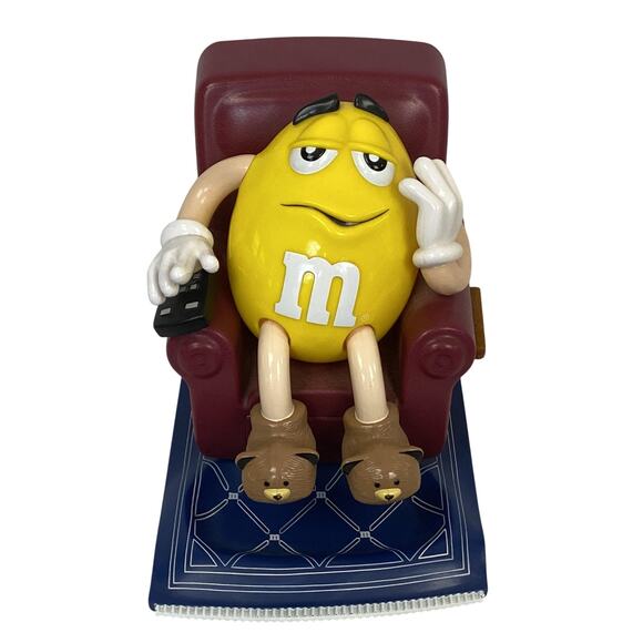 M&M'S Other - Vintage 1999 M&M's Yellow Candy Dispenser Recliner Chair Remote Couch Potato